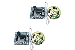 2Pcs ISD1820 Sound Voice Recording Playback Module Sound Recorder Board with Microphone Audio Loudspeaker