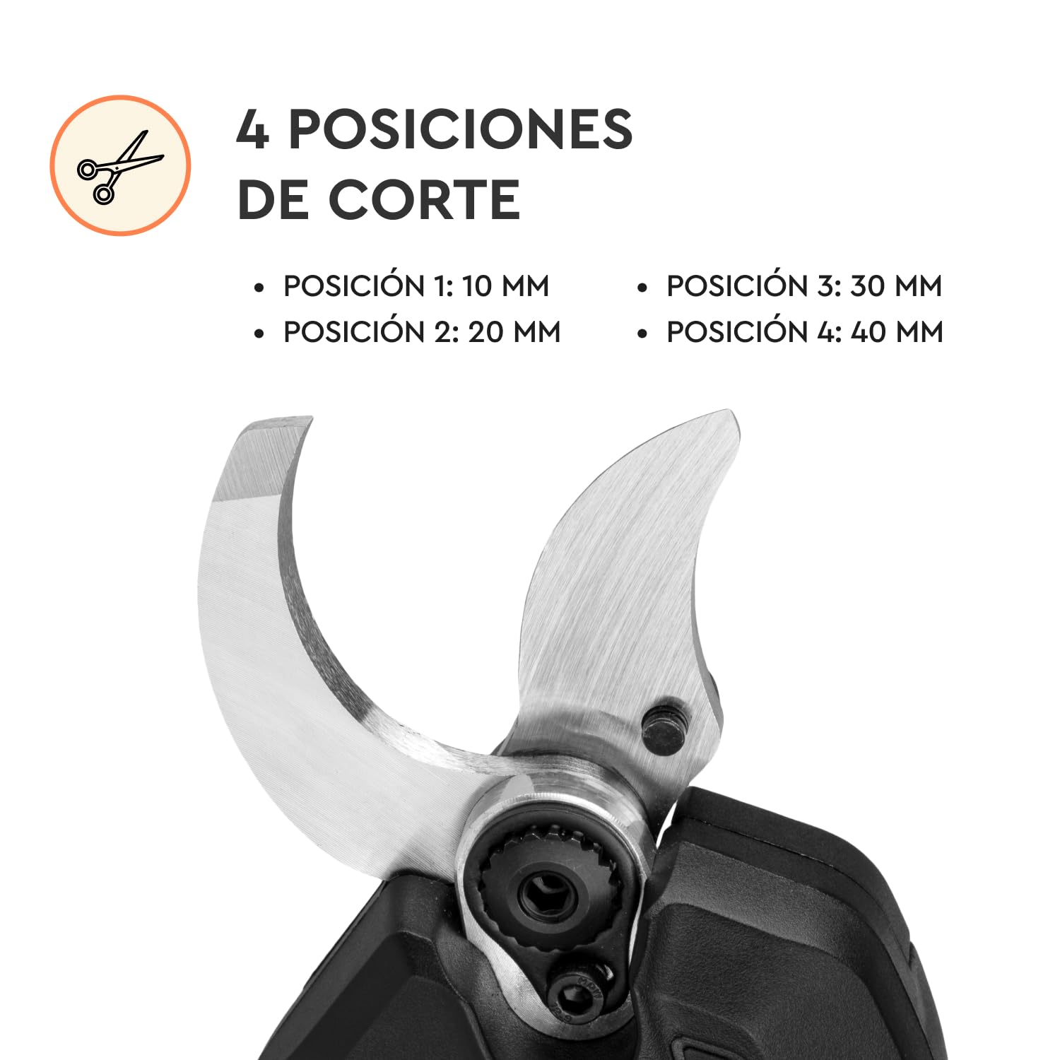 Tijeras de Podar a Batería 20V Sin Escobillas, Corte 45mm, Acero SK5, 2000 Cortes/Carga - DPS-200BC ULTRA + Batería 4.0Ah + Cargador