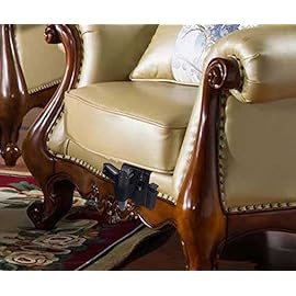 Bedside Pistol Holster, Tactical Bed Side Gun Holster, Under Mattress Handgun Holster with Flashlight Loop Holder