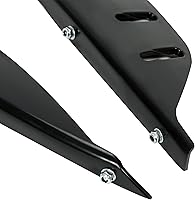 Vista 5 de KUAFU Parachoques de recorte compatible con Honda Civic EK EJ ABS de plástico negro para 1996-2000