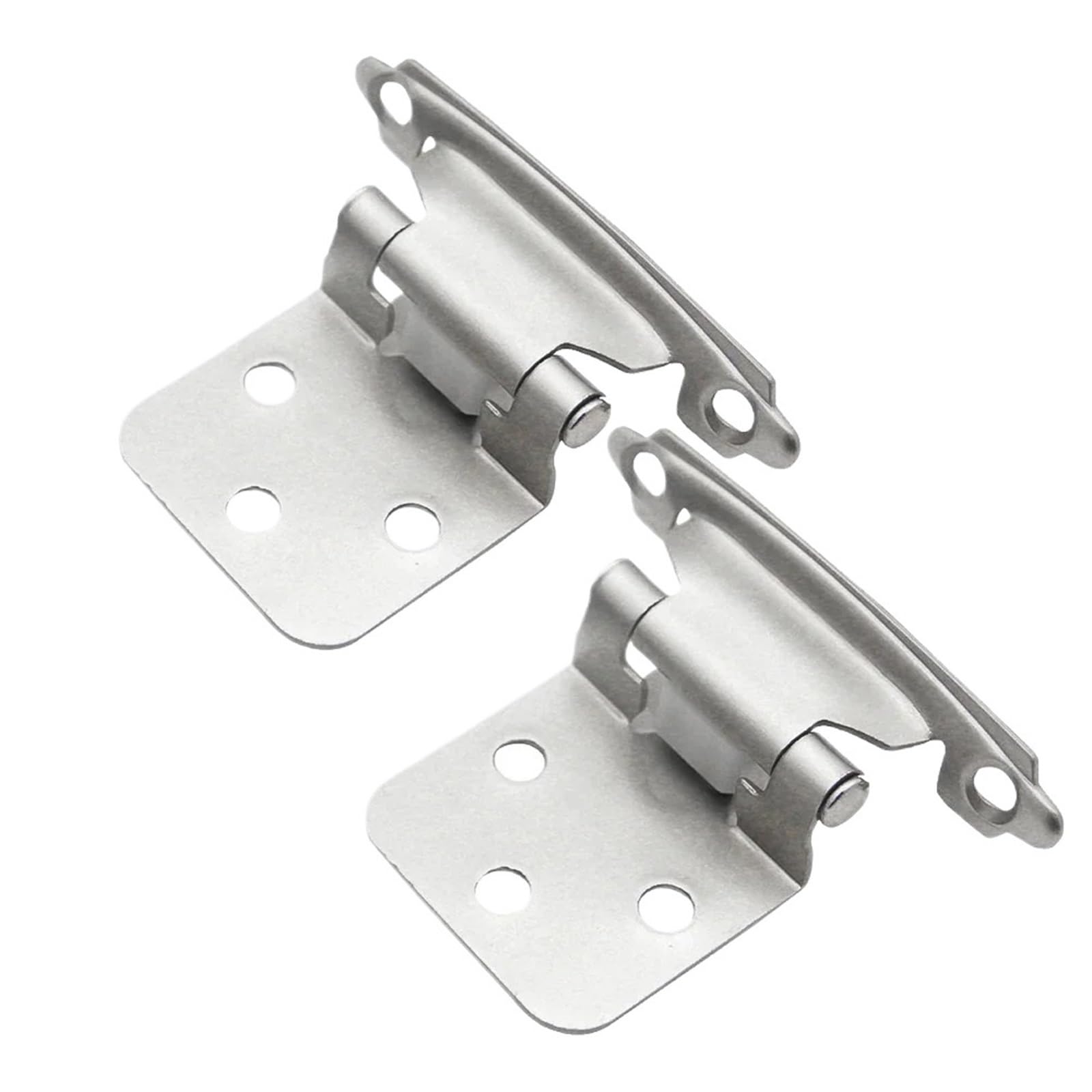 Kdhcvkz Silver 2Pcs Cabinet Mount Door Hinge Spring Hinge(Silver)