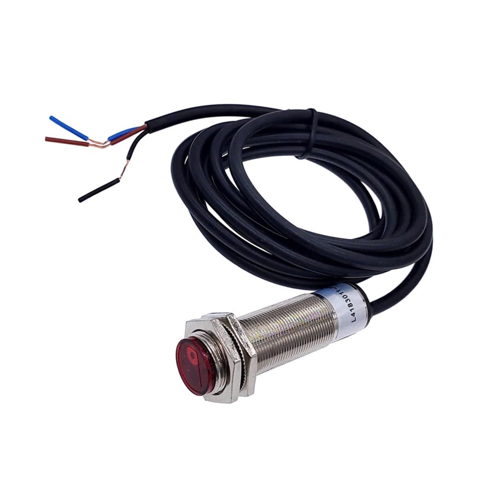 Sensor de Haz láser fotoeléctrico de Metal M18, Interruptor infrarrojo for Evitar obstáculos, Rango de detección de 5-30cm, Ajustable NPN PNP NO(L4183013-JG PNP NO)