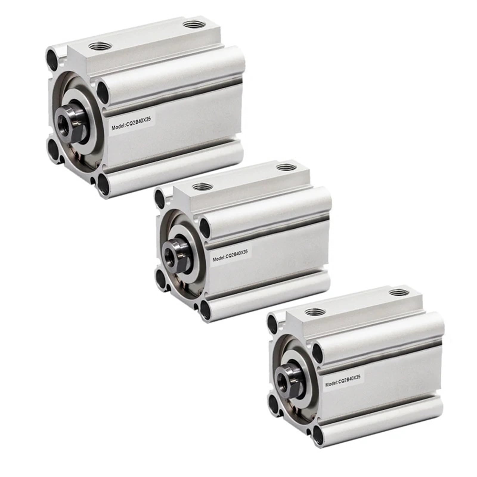 Cylindre pneumatique fin CQ2B alésage 40mm course 45mm double effet - 6