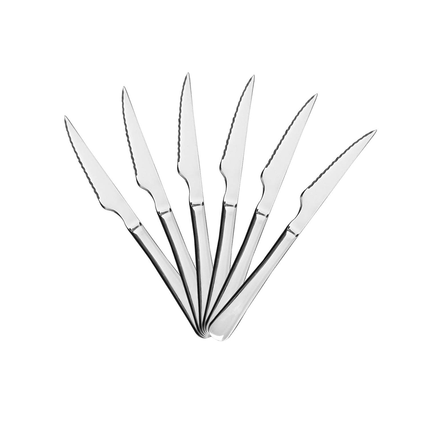 Mr. Spoon 6 Cuchillos de Carne Acero INOX. Colección Minimal 22,5x2,05 cm