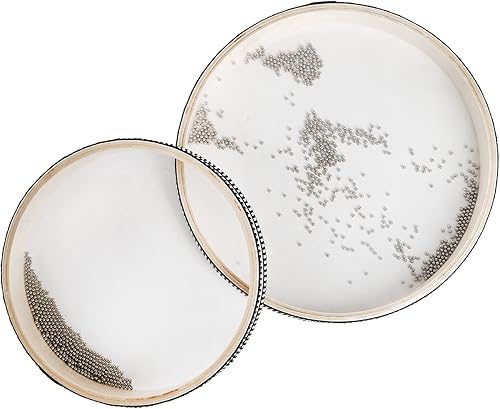 Miniatura 4 de Fasmov 3 piezas Wave Bead Ocean Drum, tambor de sonido de ola de mar, tambor de percusión con carcasa de madera dura, instrumento musical de