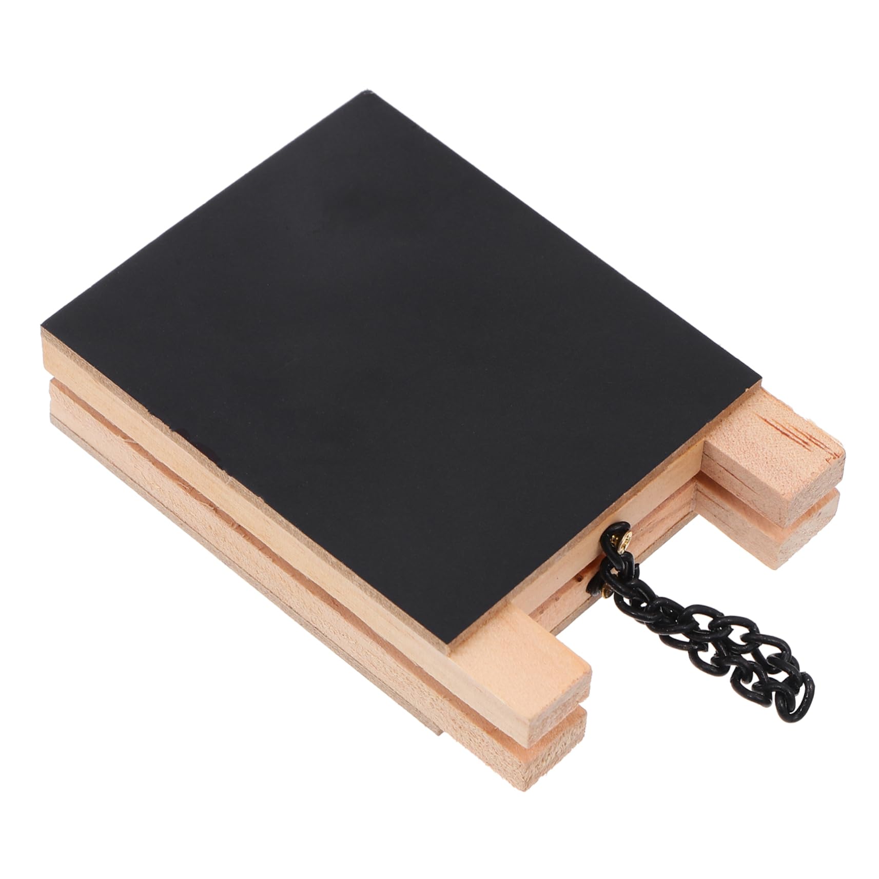 Housoutil Table Sign Vertical Graffiti Blackboard Wooden Standing Chalkboard for School Home Office Double-Sided Plaque