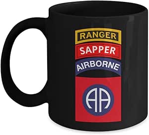Amazon.com: 82nd Airborne Coffee Mug - Ranger Sapper Tab : Home & Kitchen
