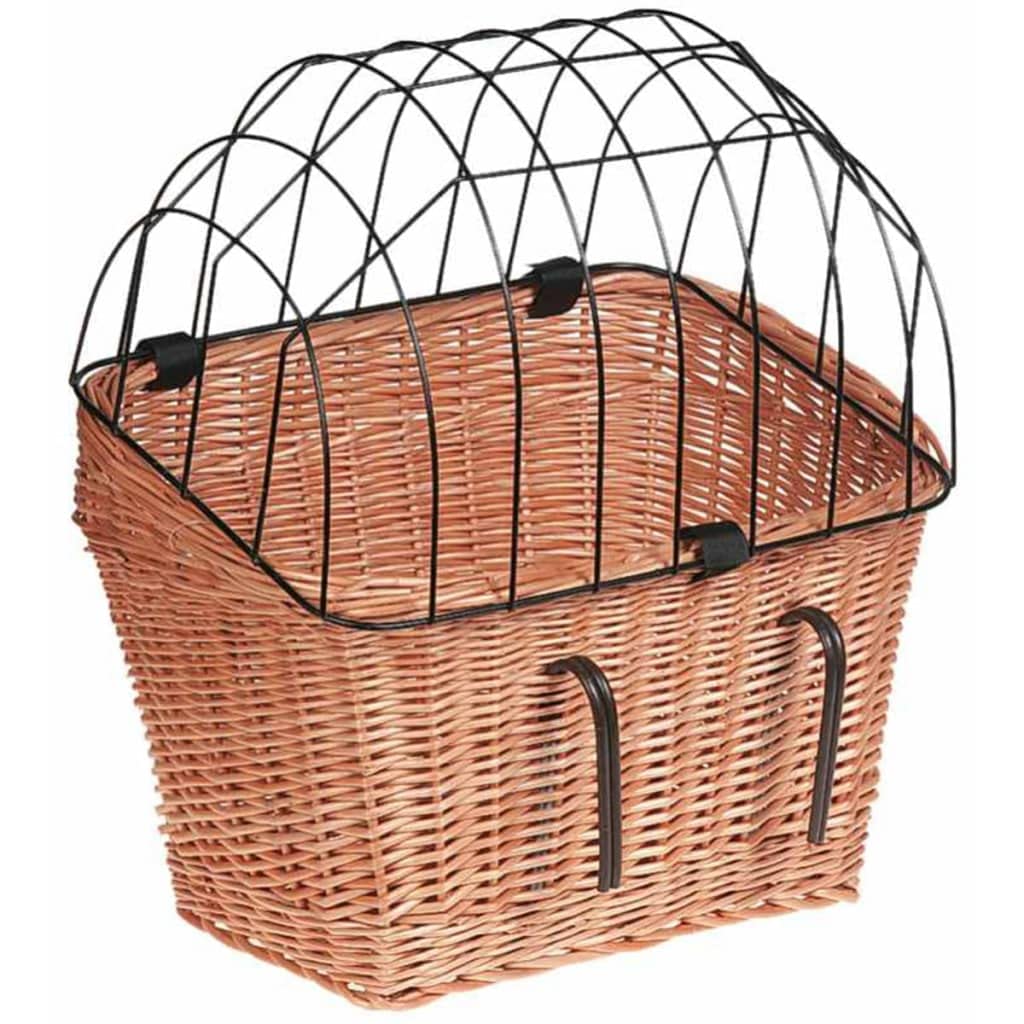 Panier à vélo avec grille Flamingo 45 cm pour éviter les sauts de votre chien