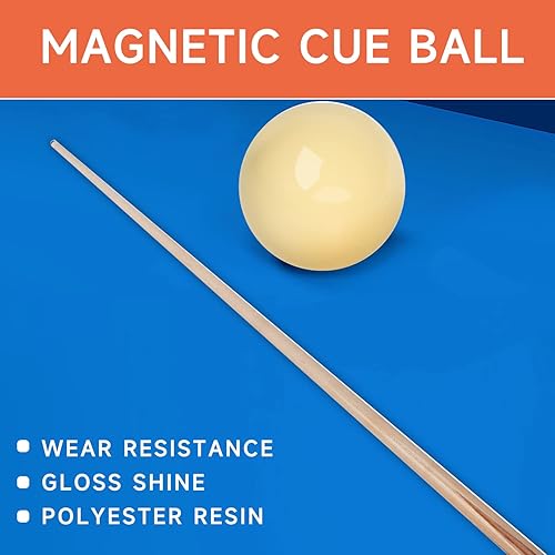 Miniatura 3 de GSE Games & Sports Expert Bola magnética para taco de billar de tamaño reglamentario de 2-14 pulgadas. Bola de billar estándar que funciona con