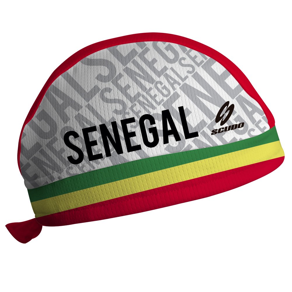 Senegal Flag ScudPro Skullcap White