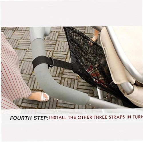 Miniatura 2 de 1 bolsa de red para cochecitos, cochecitos y cochecitos, red universal de compras con forro de nailon, bolsas de compras, cochecitos, bolsa de red