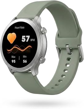 Zeno AI Smartwatch for Men Women, 1.43" AMOLED Smart Watch with Bluetooth Calling, Fitness Tracker, Heart Rate & Sleep Monitor, AI Smart Assistant, Dual Strap, Waterproof Smartwatch