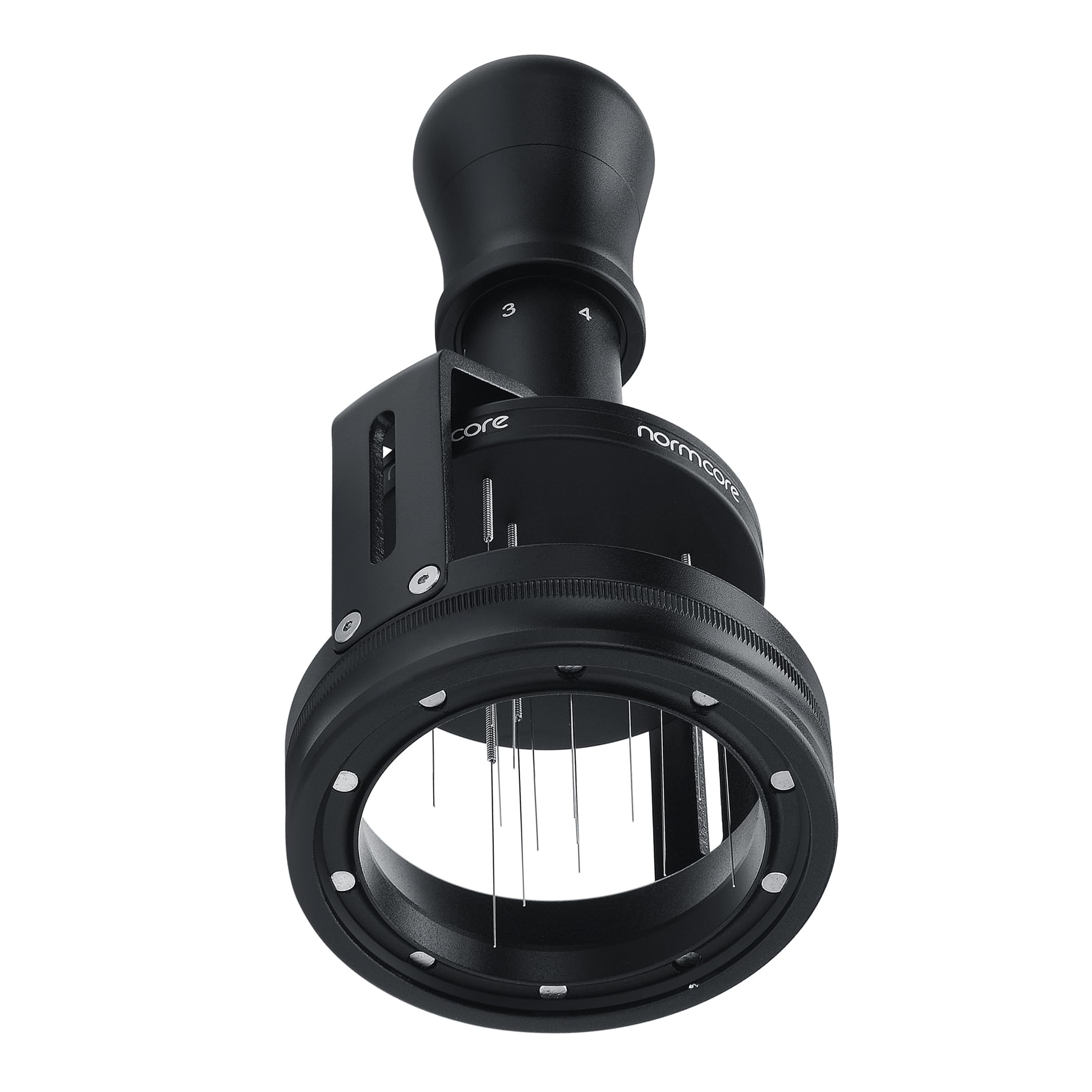 Normcore Herramienta distribuidora de agujas concéntricas de 54 mm V3, herramienta Espresso WDT con base magnética, agitador de café de profundidad ajustable, herramienta de distribución para baristas