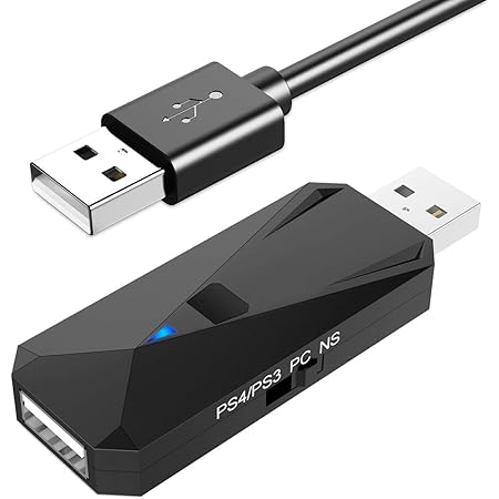 Amazon Co Jp Ps4 Ps3 Switch Pc Xinput Dinput 用 コントローラーコンバーターアダプター Ps3 Ps4 Switch Xbox Ones Xbox Onex Wiiu Joy Conコントローラーに最適 Usbおよびbluetooth接続 操作が簡単 日本語取扱説明書付き ゲーム