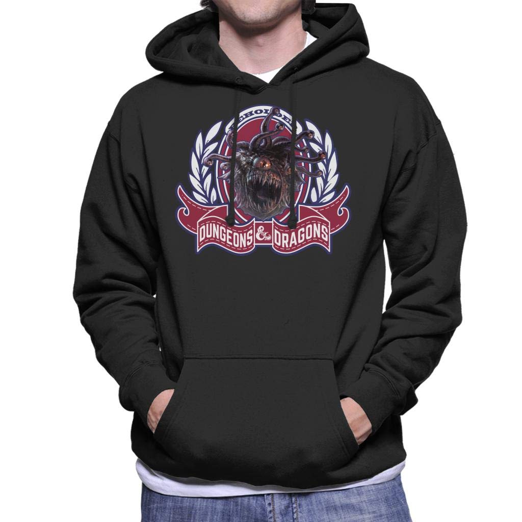 Cloud City 7 Men's Black Beholder Dungeons And Dragons Hooded Sweatshirt