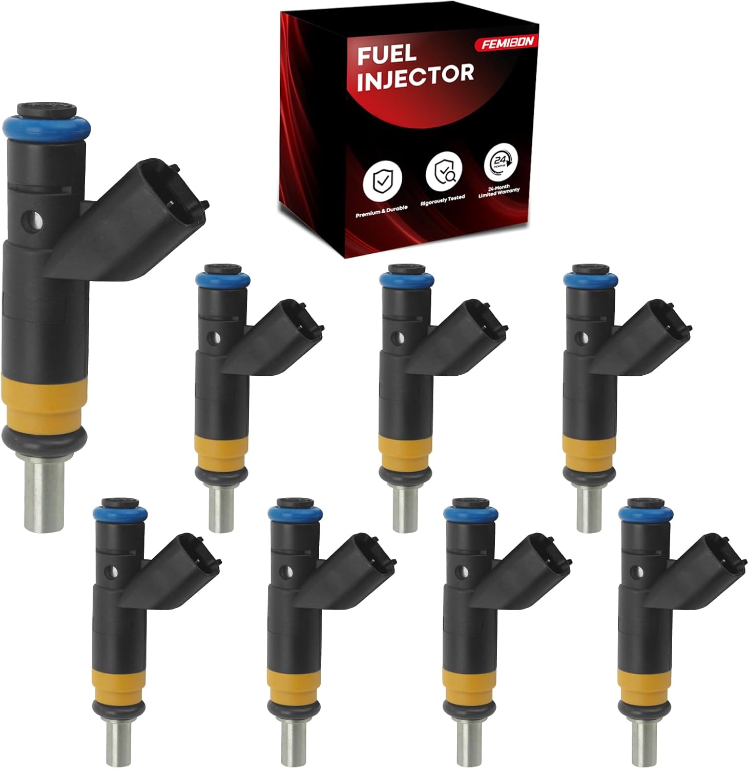 Femibon Fuel Injectors compatible with 5.7L Hemi (set of 8)