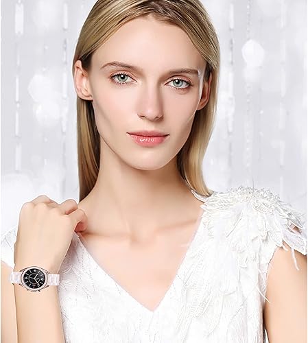 Miniatura 6 de Compatible con Samsung Galaxy Watch 3 (1.614 pulgadas) + bisel para mujeres y hombres, pulsera de resina de 0.787 pulgadas