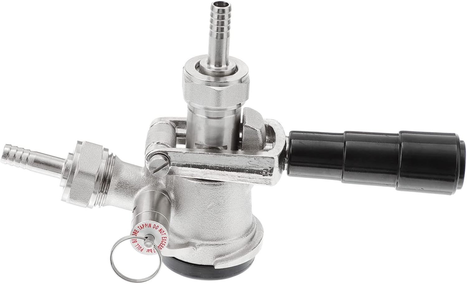 PRETYZOOM 1set D-type Keg Coupler Pressure Relief Valve Beer Keg Dispenser for Home Kegerator and Party Use Easy to Install Check Valves