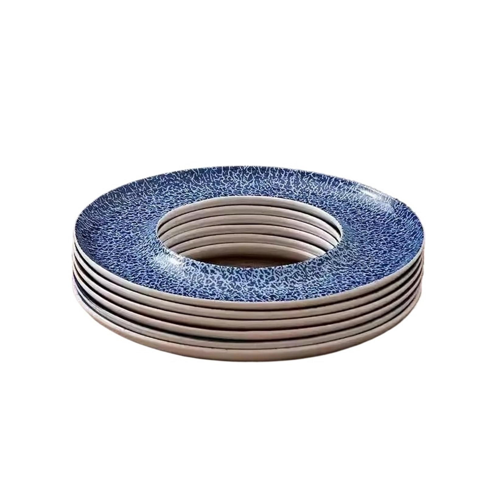 Plato circular for servir, plato for aperitivos y postres de Sushi Sashimi for vajilla de restaurante y hogar(E 12inch)