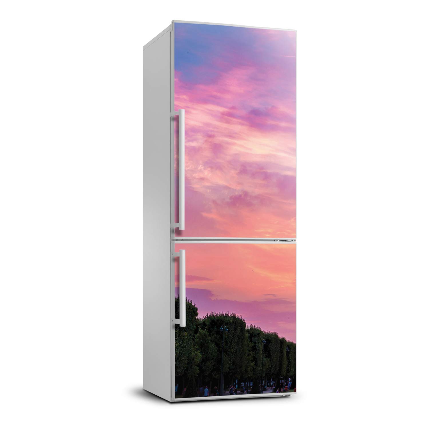 Cubierta película autoadhesiva nevera de 60x180 cm vinilo decorativo cocina motivo torre Eiffel