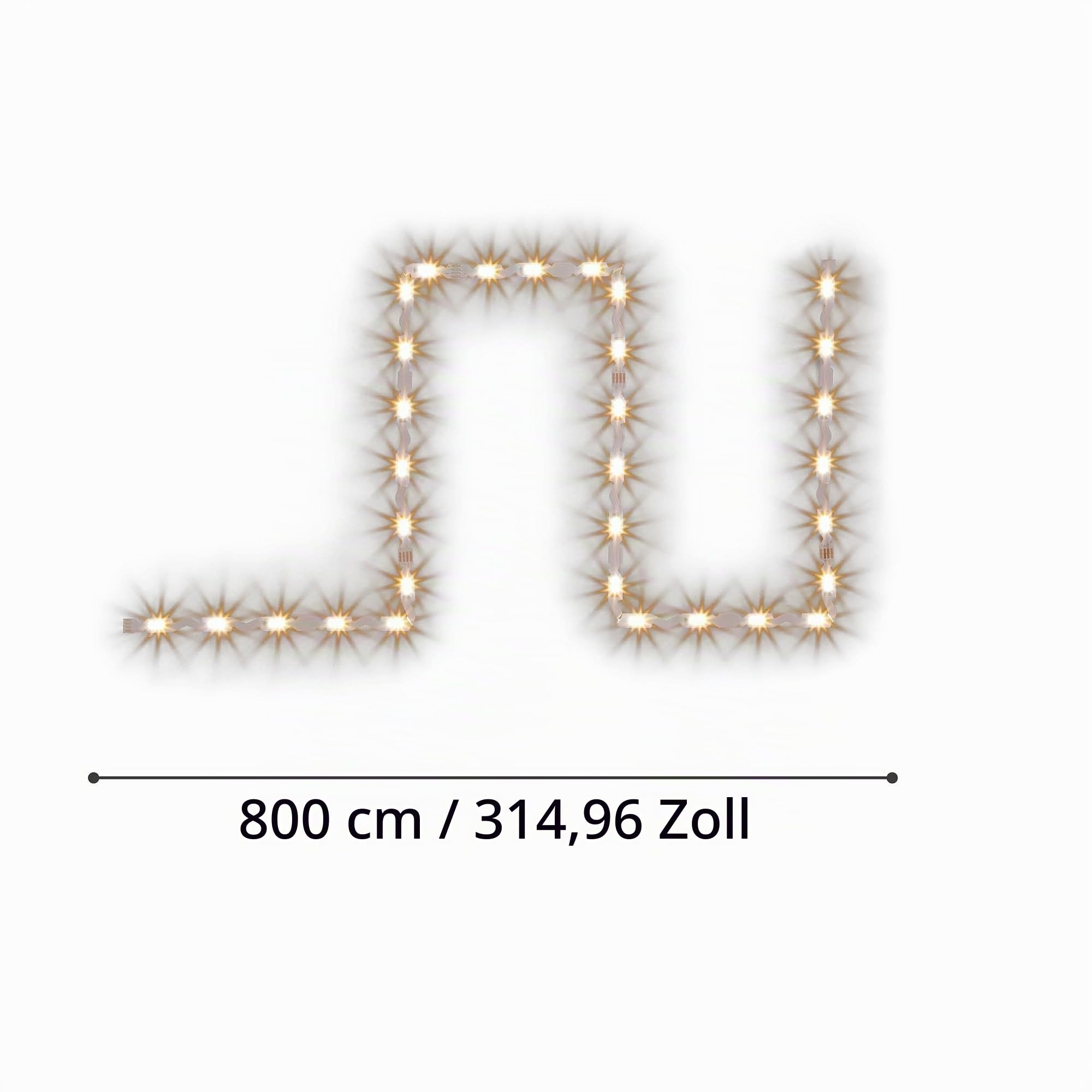 EGLO connect.z Smart-Home LED Band Stripe-Z, Strip 8 m, ZigBee | App und Sprachsteuerung Alexa, Lichtfarbe einstellbar (warmweiß-kaltweiß), RGB, dimmbar, selbstklebend, kürzbar