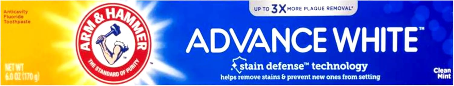 Arm & Hammer Advance White Extreme Whitening Toothpaste Clean Mint - 6 Oz- Pack of 9