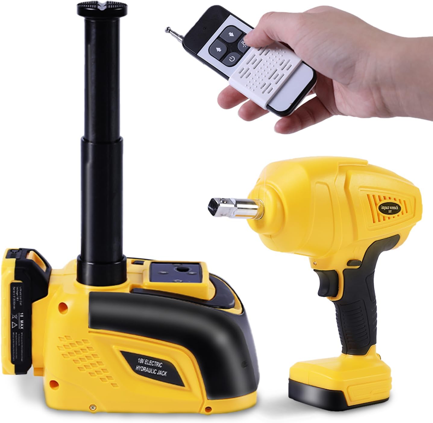 STANDTALL Electric Car Jack Kit Hydraulic Cordless Remote