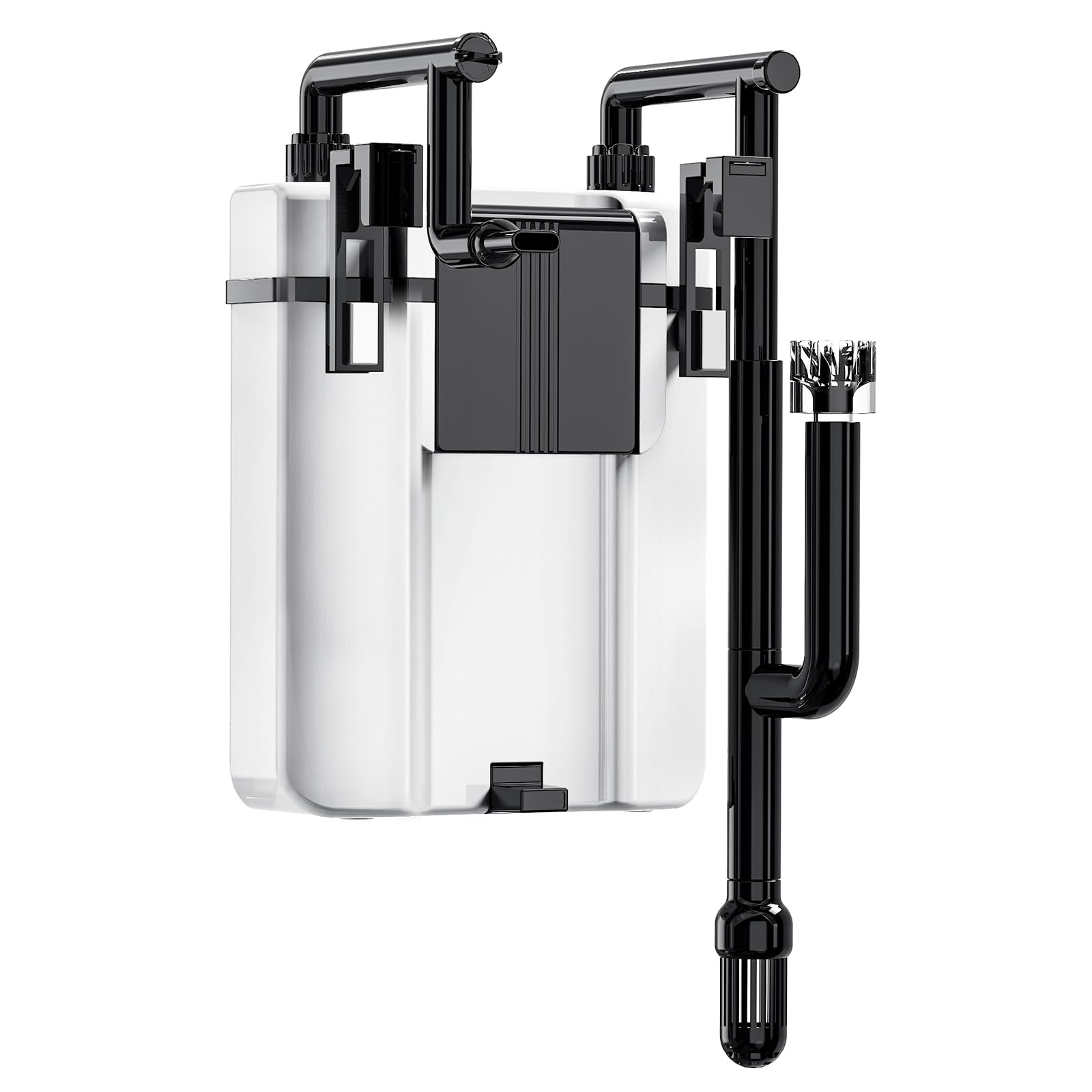 hygger 7W Filtro Acquario con 4-Stadi-Filtrazione per Vasche Fino 75 Litri | 500L/H Silenzioso Filtro Acquario Esterno,Flusso Regolabile, Oil Skimmer,3 Ugelli di Uscita,Filter Sponges & Ceramic Balls
