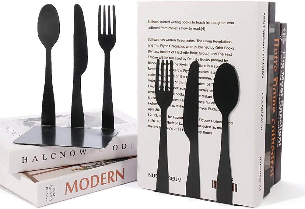 Sturdy Decorative Book Ends for Kitchen Hold Recipe Upright on Their Own Decorative Kitchen Bookends