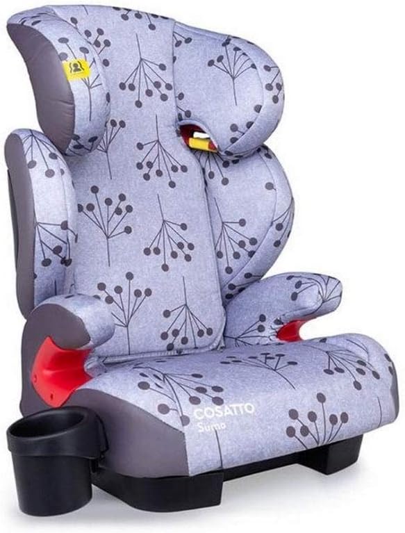 Cosatto Sumo Child Car Seat - Group 2/3, 15-36 kg, 4-12 years, ISOFIT, High Back Booster, 9 Headrest Positions, Reclines (Hedgerow)