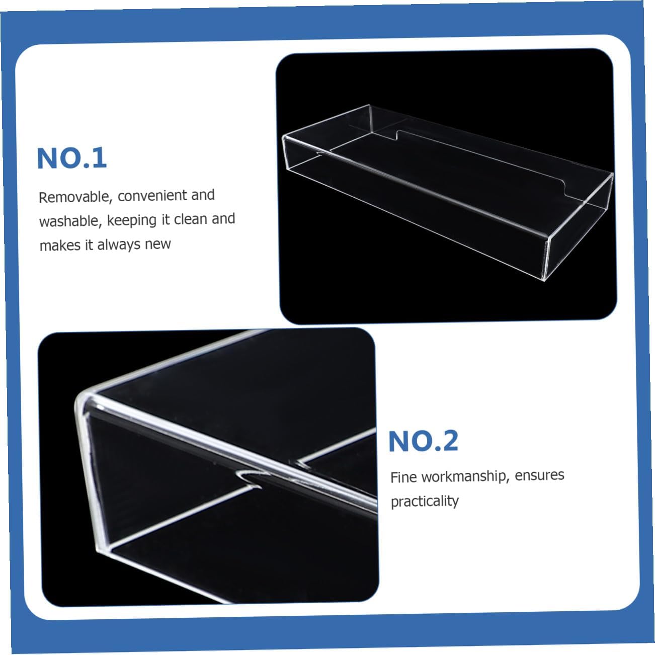 Acrylic Keyboard Cover for Desktop Computers, Dustproof