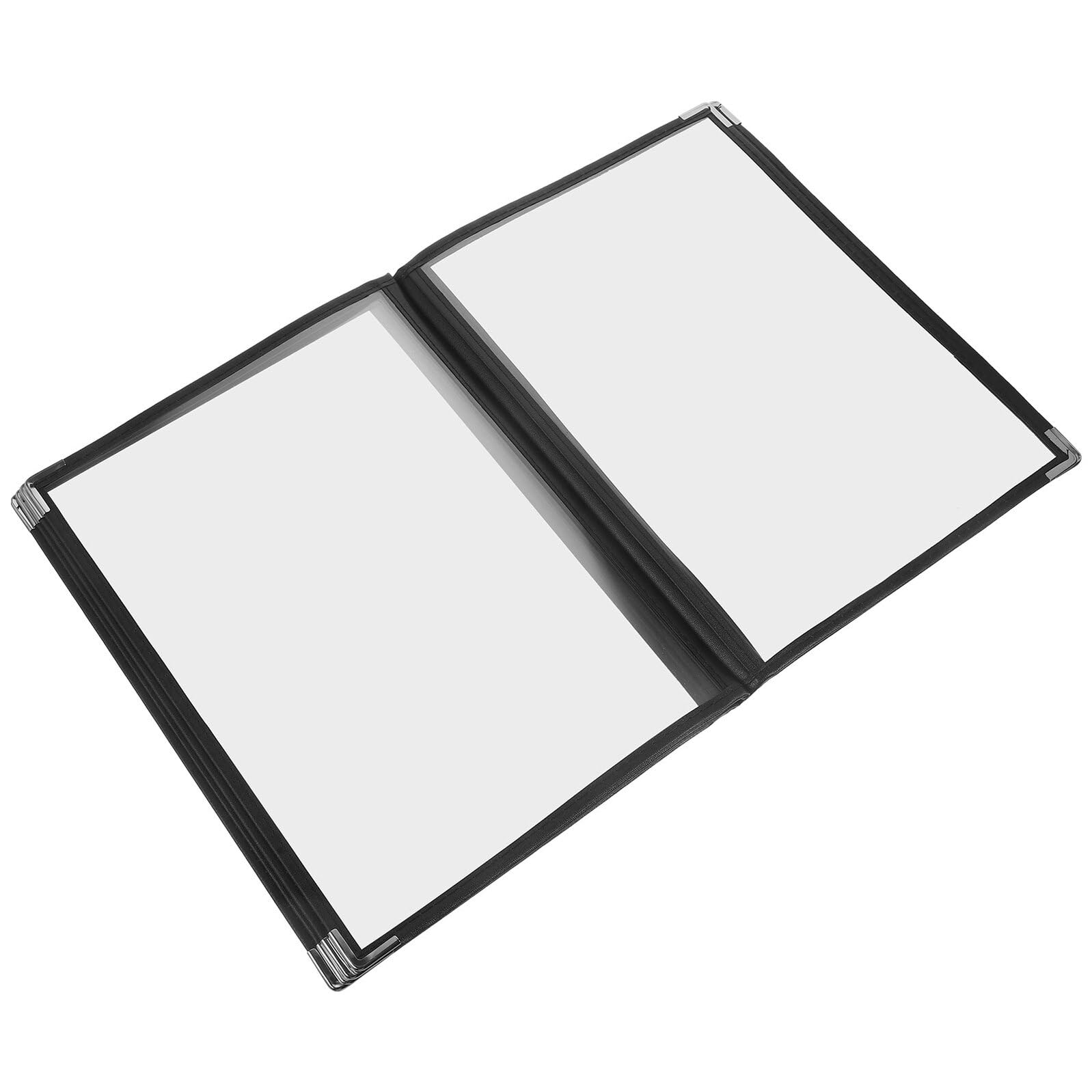 Porta Menù Trasparente 6 Pagine Cartelle Menu Ristorante in Pvc Resistente per Carta Vini e Bevande Uso Professionale Horeca