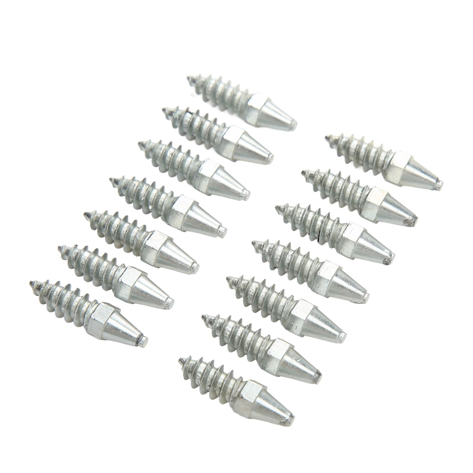 Aramox Kołki Do kół Stal Wolframowa i Aluminium Kolce Do Opon śniegowych M8 8 Mm 50 szt. Antypoślizgowe Kołki Opon ładowarki Miniładowarka Ciągnik Wózek Widłowy Motocykl Użytku Zimowego