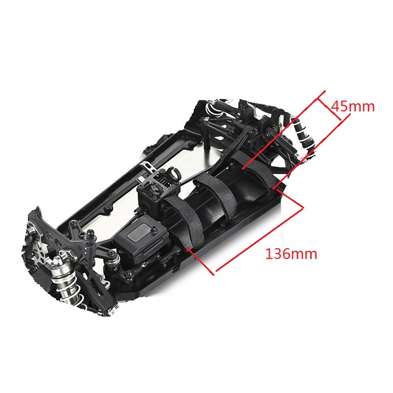 TOUCAN RC HOBBY 19,1 pulgadas Racing 1/8 2,4 G RC todoterreno 70 KM/H 9072 V2 4 x 4 Control remoto Buggy RTR Suspensión Trasera