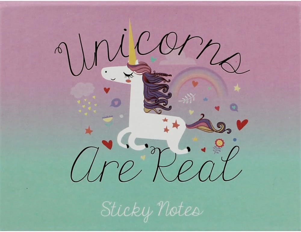 Sticky Notes in Unicorn Box