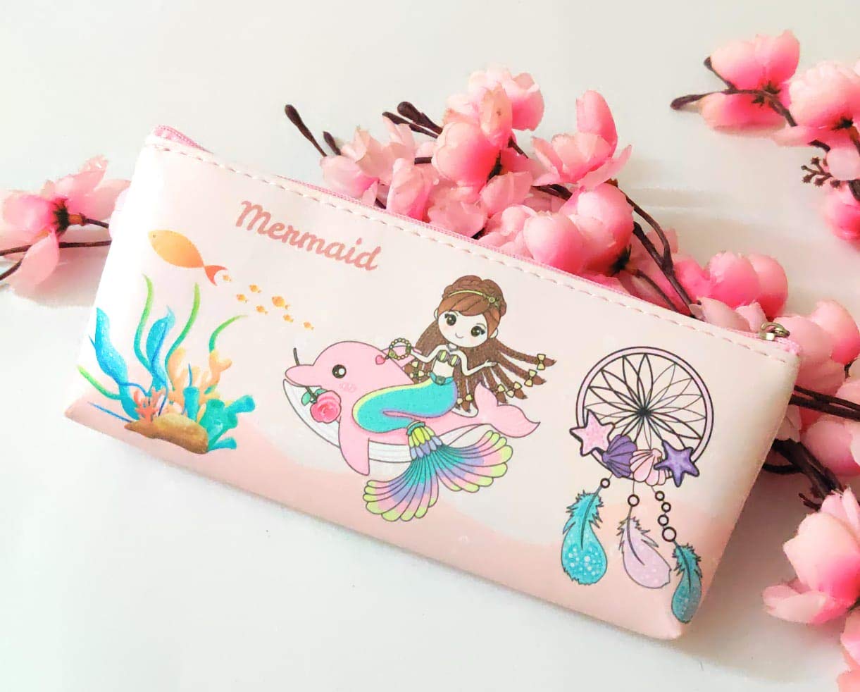 TERA 13 Pencil Pouch, Mermaid Pencil Pouch for Girls (1 Pcs) Pencil Case, Girls Wallet, Mermaid Stationary Pouch, Zipper Pouch for Kids,Return Gifts for Kids (B08T9SWWZ5) Amazon Price History, Amazon Price Tracker