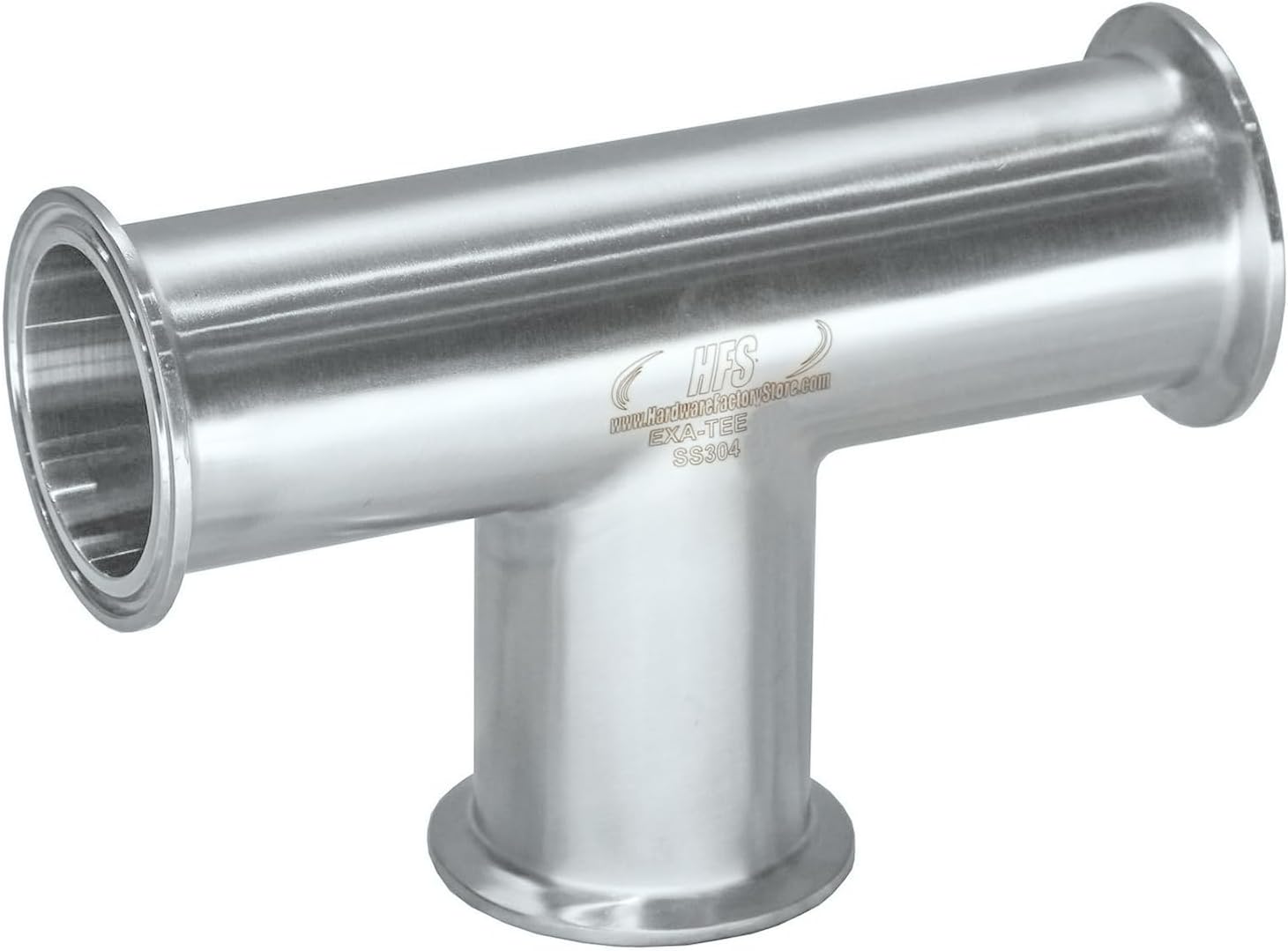 HFS(R) 2" Tri Clamp Tee Fitting 3-Way Equal Tee Tri Clover Stainless Steel 304