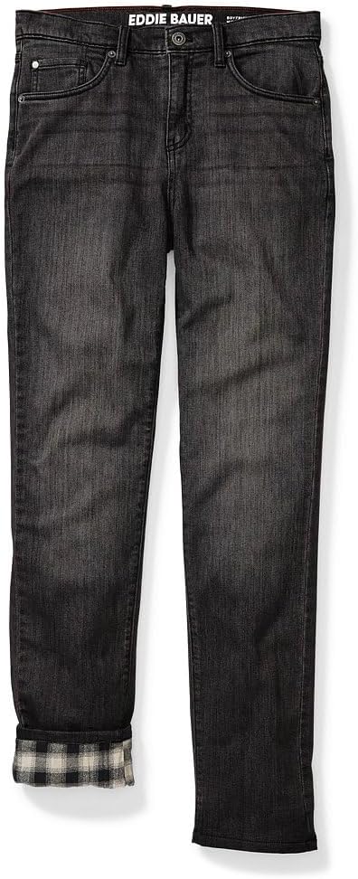Eddie Bauer Women's Boyfriend Flannel-Lined Jeans