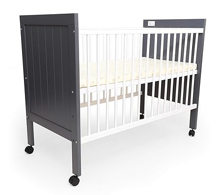 R for Rabbit Babys Den Wooden Baby Cot, Crib, Sofa Bed for Kids with Mattress for Babies Sleeping 3 Level Height Adjustment (White)