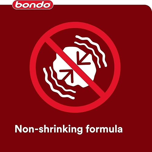 Miniatura 6 de Bondo Masilla de Alisado y Retoque, Rellena Agujeros Pequeños, Arañazos, Abolladuras Menores y Grietas Finas, 16 oz, 1 Tubo