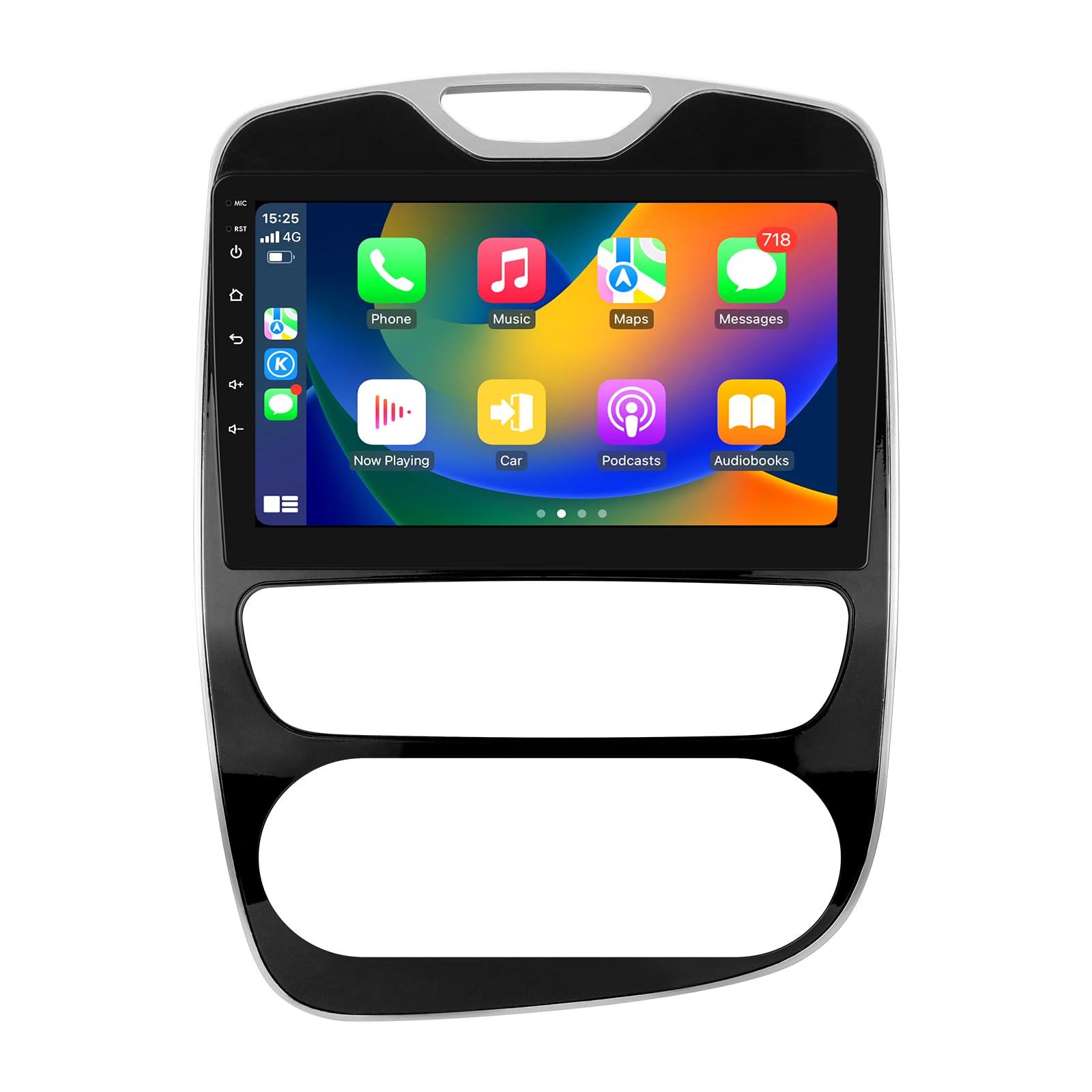 Ossuret Autoradio pour Renault Clio 4 (2012-2019), 10.1 Pouces Android 14 écran Tactile 2+32 Go Navigation GPS avec Carplay Android Auto WiFi Commande au Volant Bluetooth DSP FM