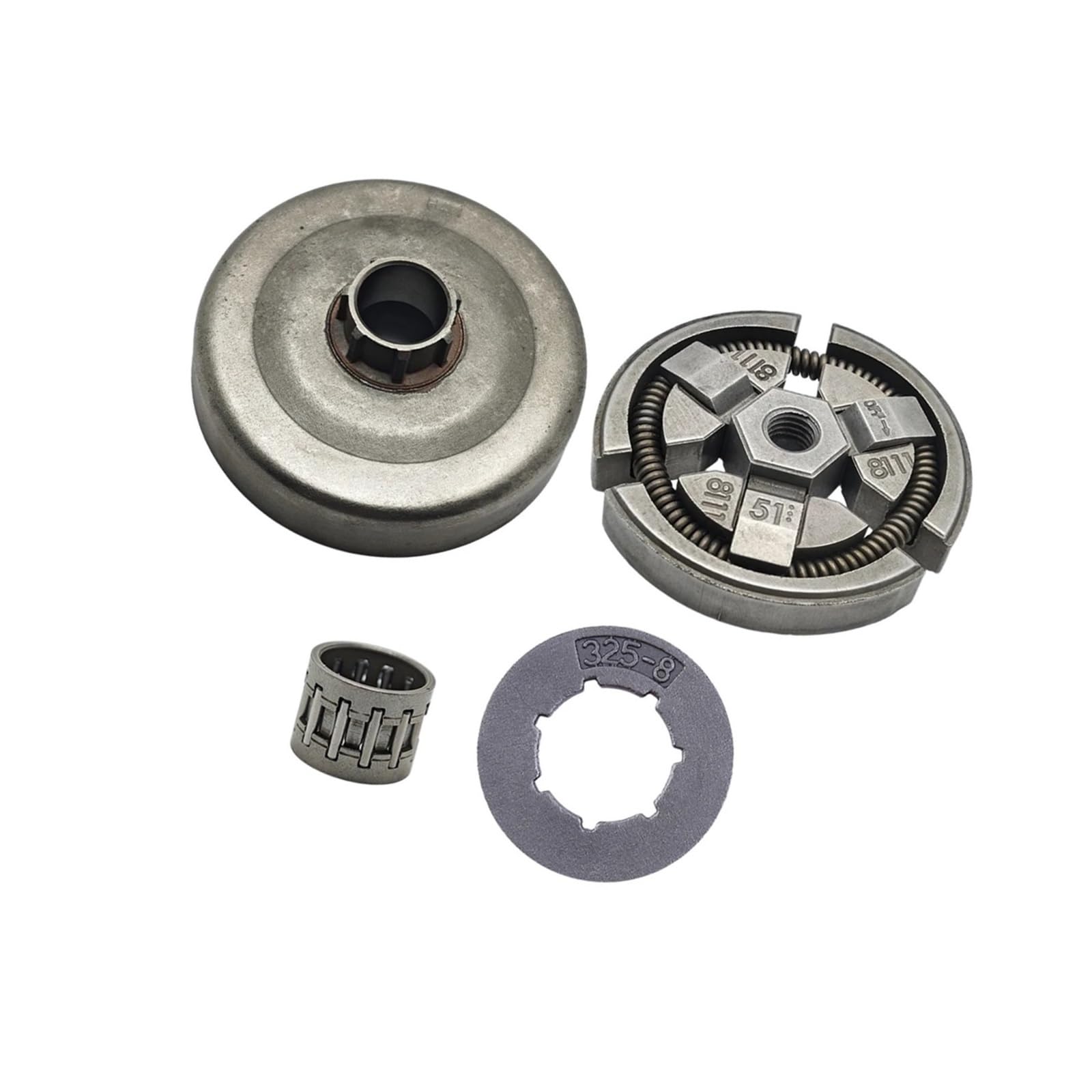 Pièce de tronçonneuse 50 51 55 avec tambour d'embrayage et pignon à dents