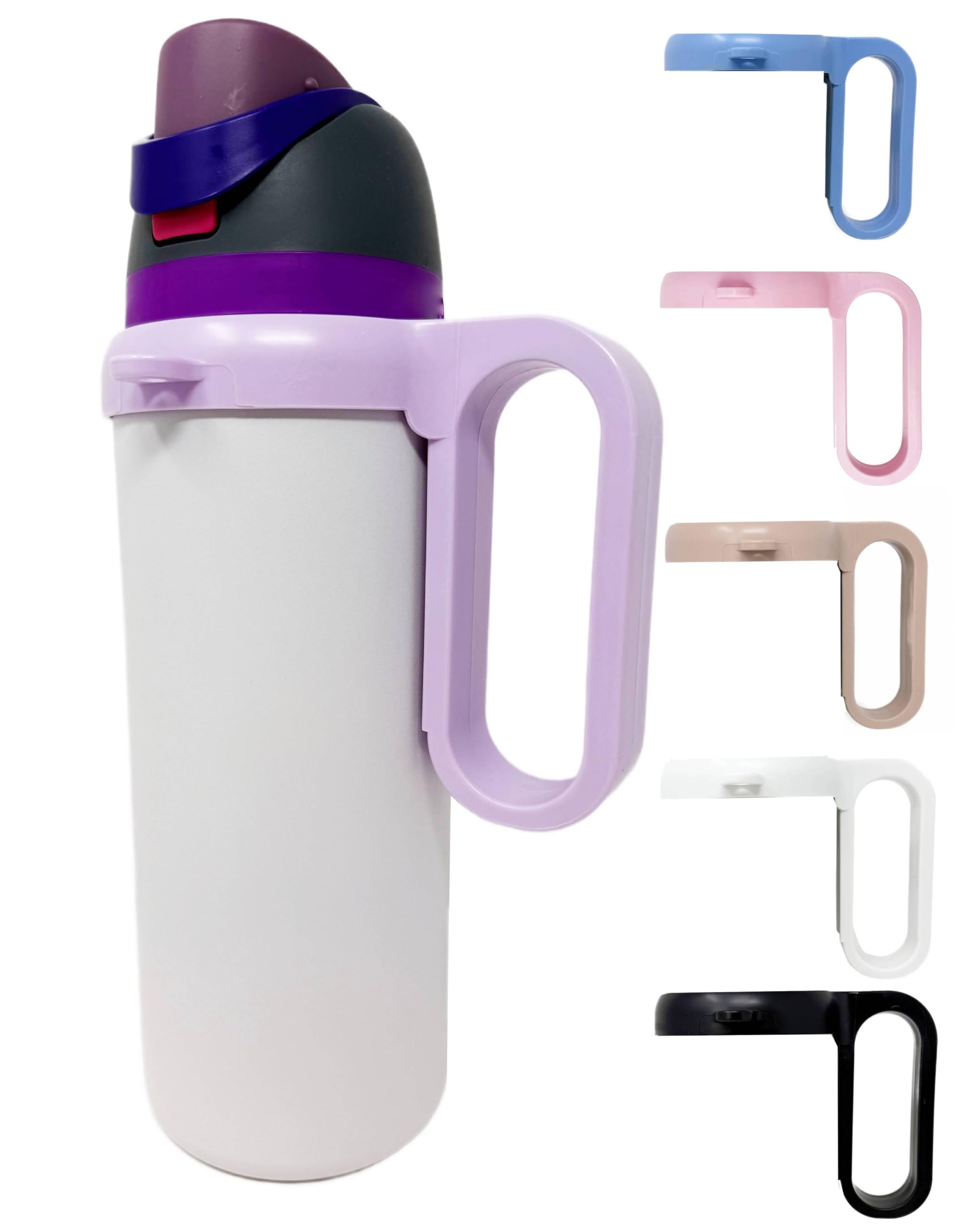 Bottle Handle for Owala FreeSip 24oz 32oz 40oz – Strong Plastic Water Bottle Holder, Durable Easy Carry Accessory for Running, Jogging, Gym, Hiking,