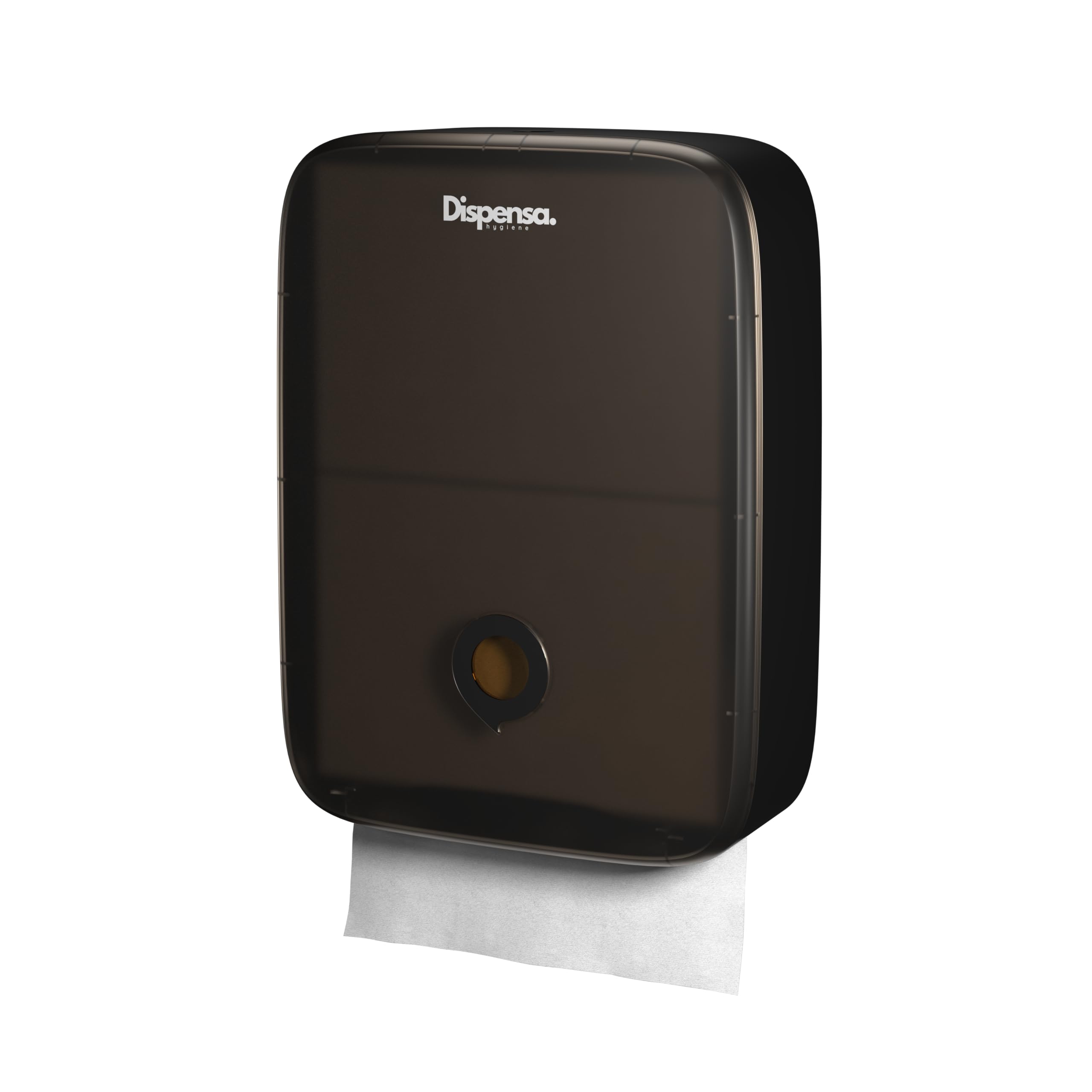 Multifold Commercial Paper Towel Dispenser Wall Mount — C fold, Z fold, Trifold Paper Towel Dispenser for Bathroom, Home, Business (Black)