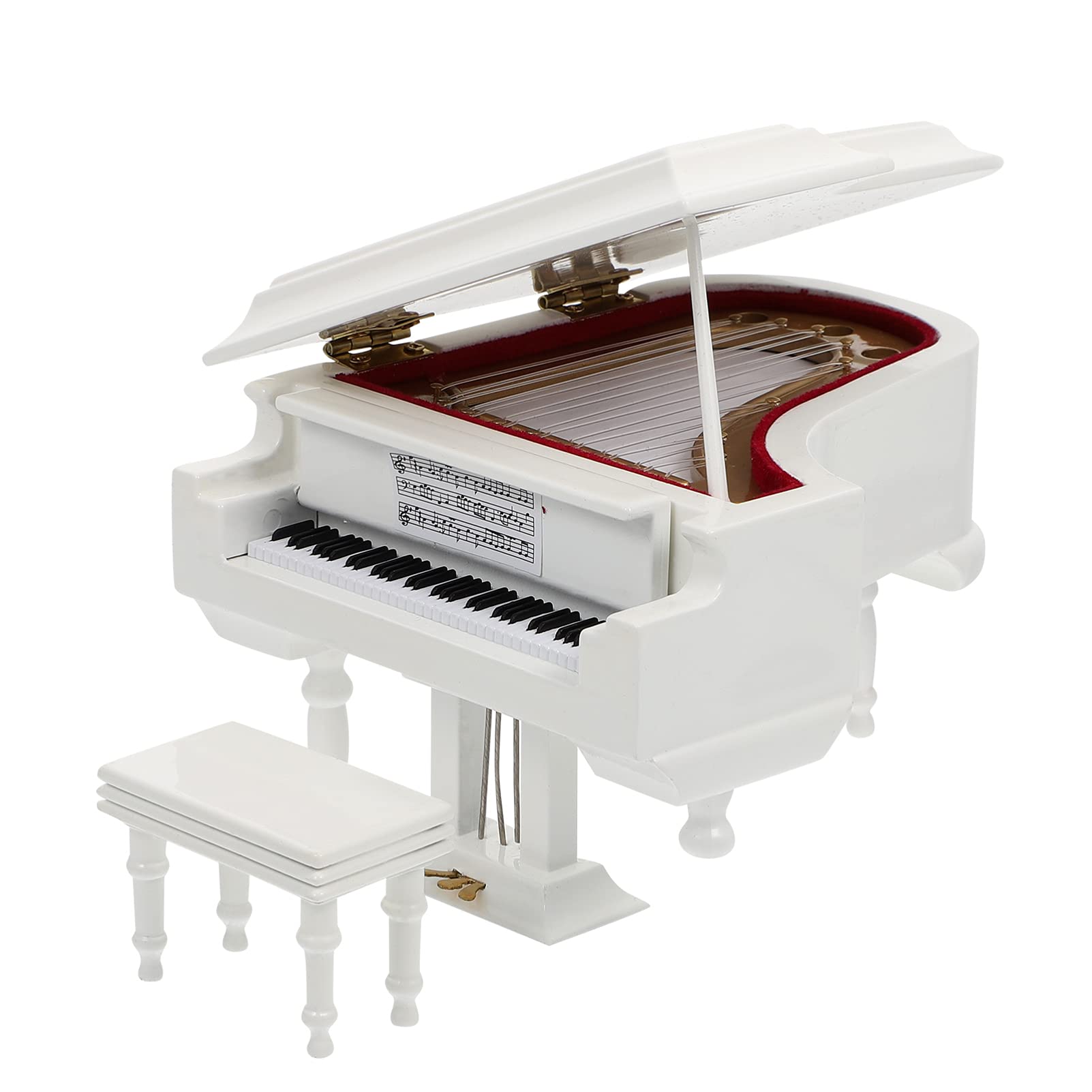 Mobestech 1 Szt Ozdoby Do Fortepianów Pudełka Muzyczne Fortepianów Dekoracje Fortepianu Dekoracje Stołu Muzyki Instrument Muzyczny Figurka Model Fortepianu