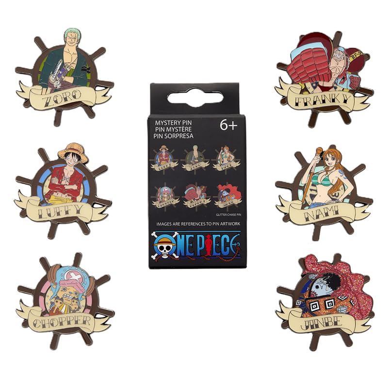 Loungefly - One Piece - Monkey D. Luffy - Tattoo Style Enamel Pin - 1 Of 6 To Collect - Styles Vary - Blind Box - Emaille-Nadeln - Niedliche Brosche Zum Sammeln - Für Rucksäcke & Taschen
