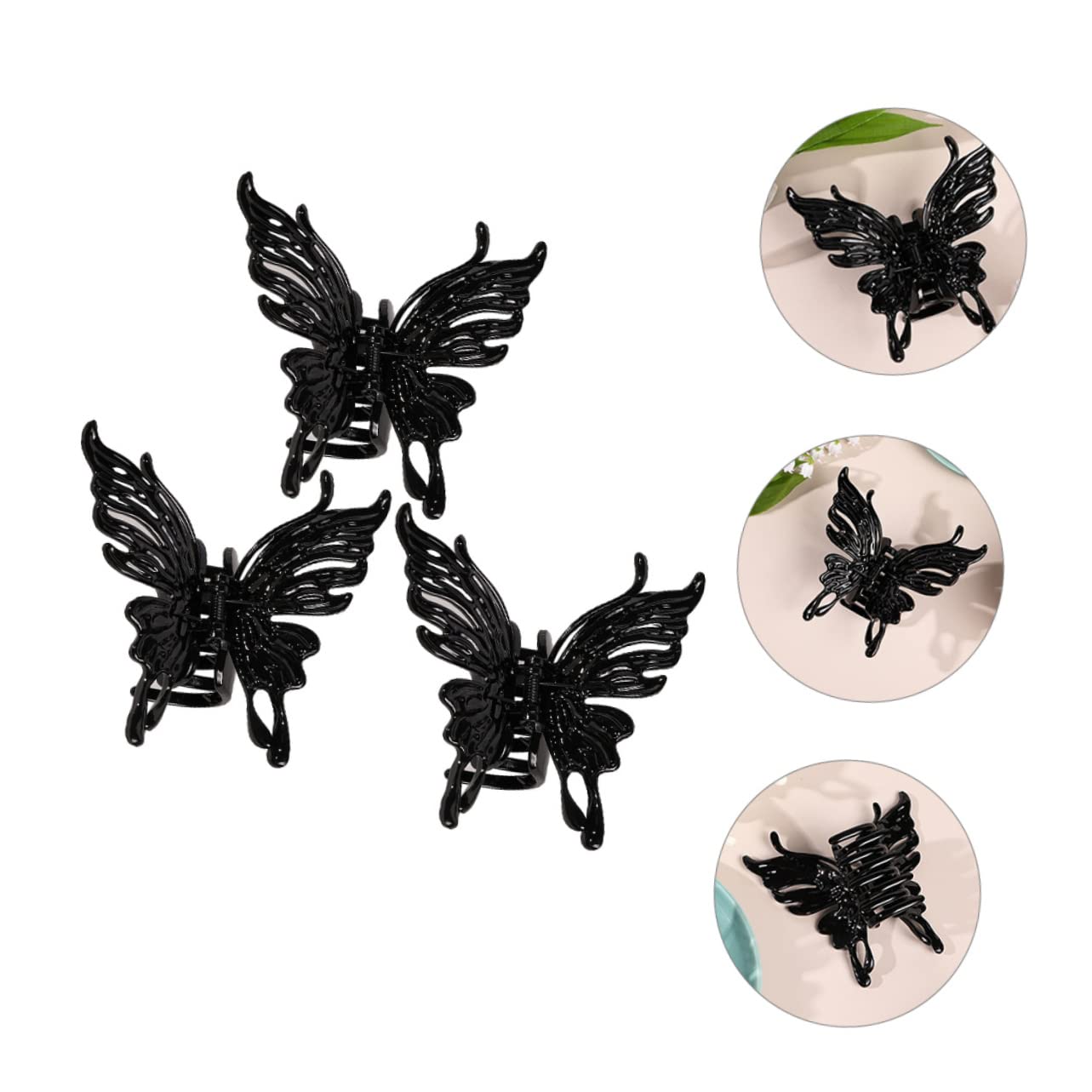 minkissy 12pezzi Fermagli Per Clip Grandi Da Farfalle Accessori Per Acconciature Eleganti e Versatili Per Donne e Ragazze Per Lunghi Corti e Sottile