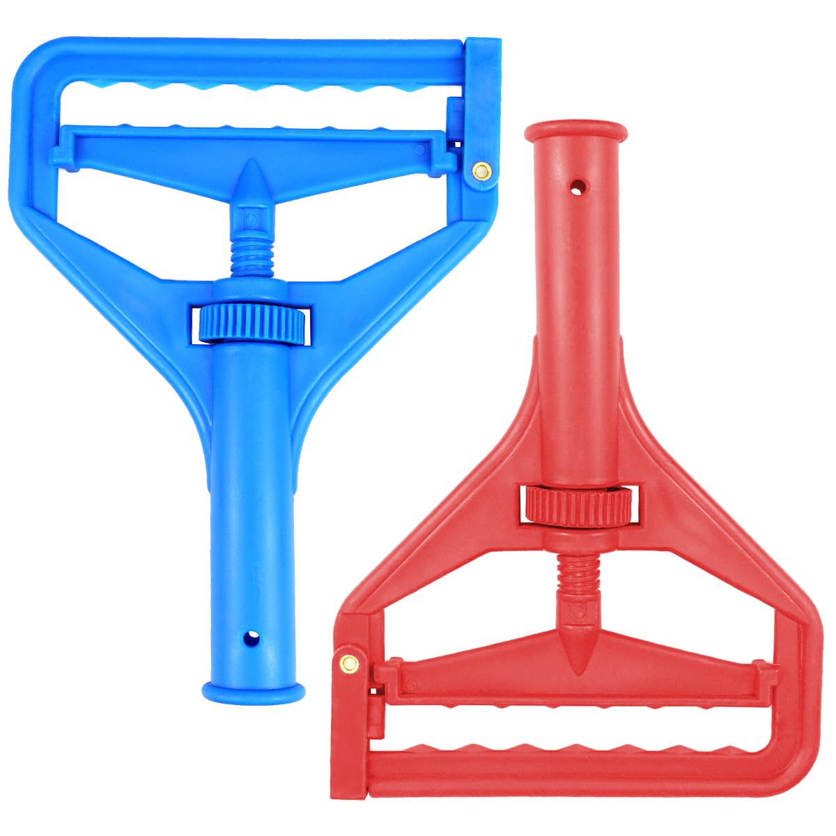 2 Pcs Mop Head Replacement Set-Plastic Screw Clamp Mop Heads Quick Change Floor Cleaning Roller Mop Replacement for Home and Office - 25mm Diameter Accessories