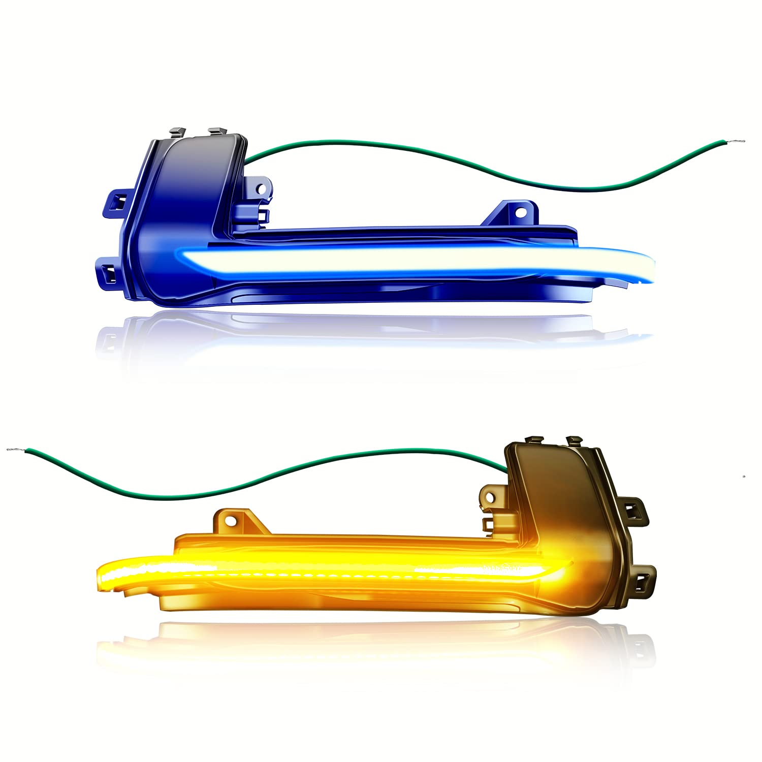 Clignotants LED Dynamiques Latéraux Pour Rétroviseur Audi A4 A5 A6 Q3 A3 - Lot De 2, Jaune, Modèle B8
