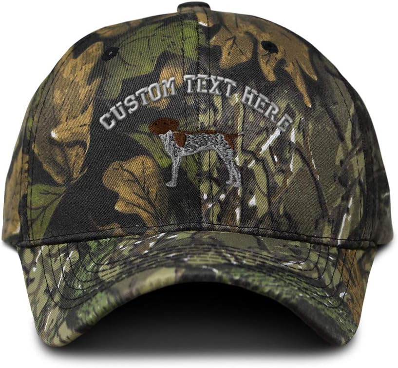 Custom Camo Baseball Cap German Shorthair Pointer B Embroidery Cotton
